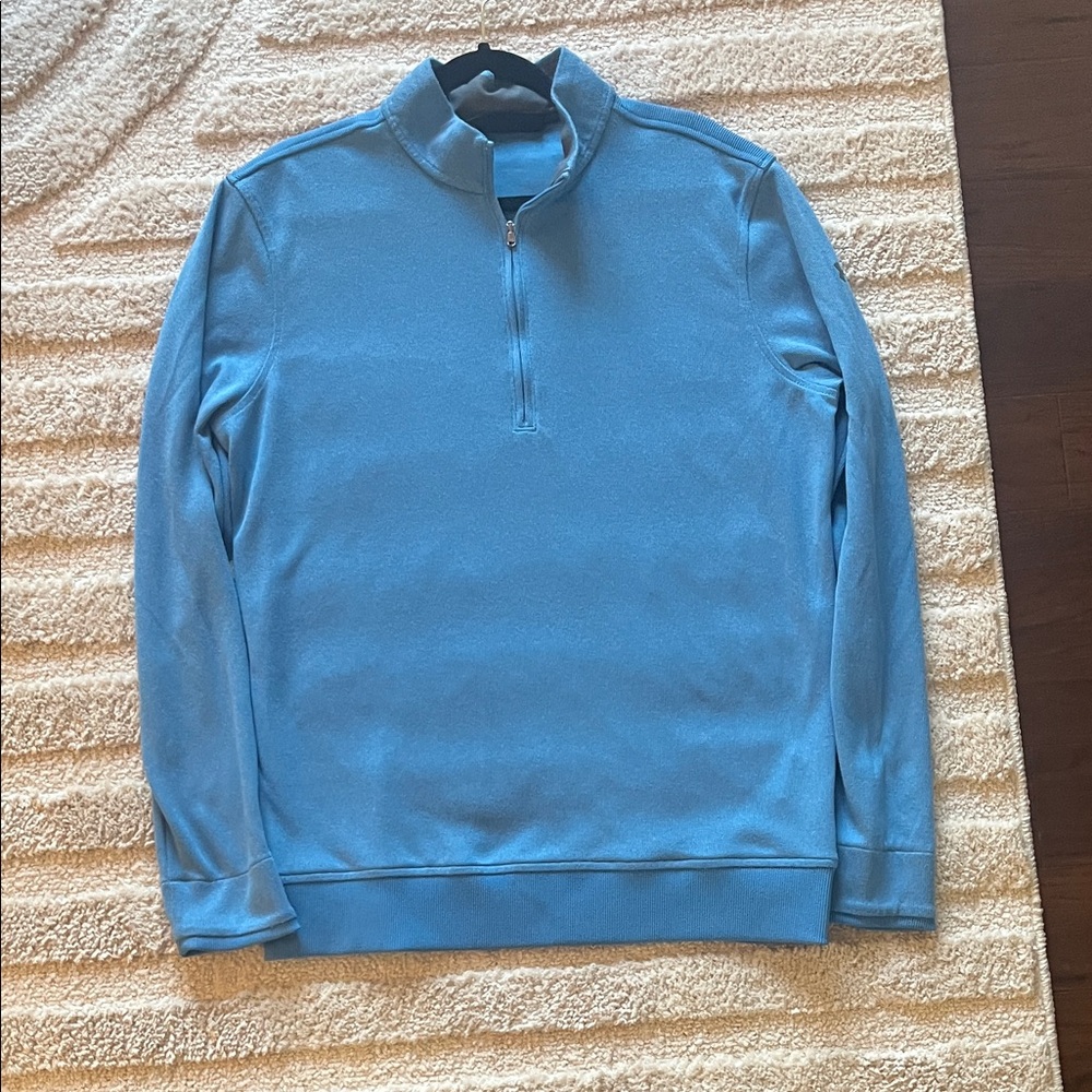 Under Armour Men's Light Blue Zip-Up Sweater